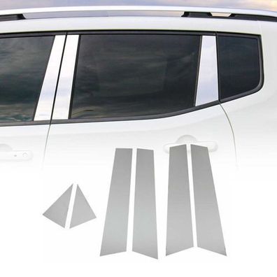B-Säule Türsäulen Verkleidung für Renault Clio 2019-2021 Edelstahl Silber 6tlg