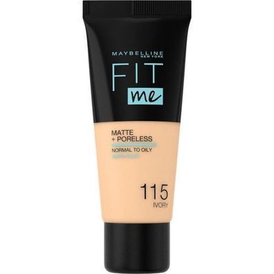 Maybelline Fit Me Matte Foundation 115 Ivory, 30 ml