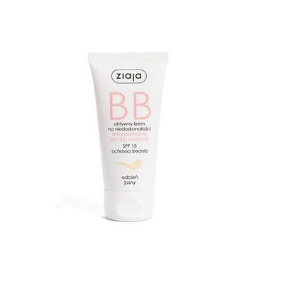 Ziaja BB Creme für normale, trockene und empfindliche Haut, hell, 50 ml