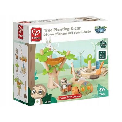 Hape Bäume pflanzen mit dem E-Auto, Spielfahrzeug