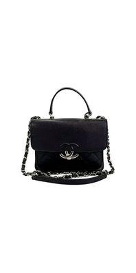CHANEL CC Box Flap A98646 Medium Caviar-Kalbsleder Schwarz
