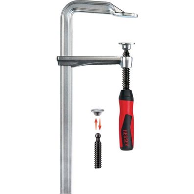 Bessey Bessey Ganzstahl-Schraubzwinge GZ mit 2-Komponenten-Kunststoffgriff
