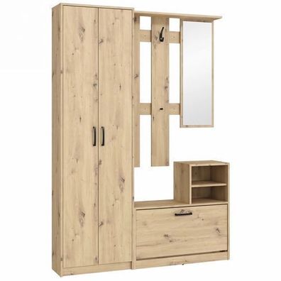 Garderobe NIKO NIKD01 Dielen-Set Flur Artisan Eiche