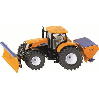 SIKU SUPER Traktor mit RÃ #164; mschild und Streuer, Modellfahrzeug
