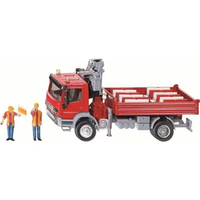SIKU SUPER Mercedes Atego mit Kran, Modellfahrzeug (rot)