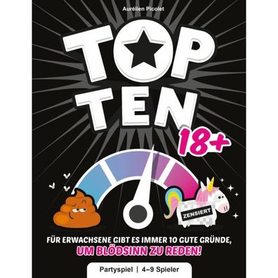 Asmodee Top Ten 18 + , Partyspiel