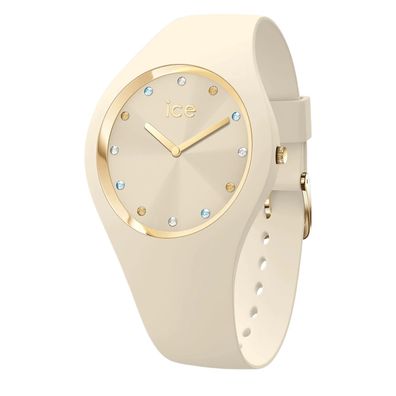 Ice-Watch Damenuhr ICE Cosmos Vanilla 022358 Edelstahl goldplattiert, Silikon