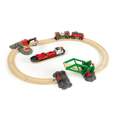 BRIO World Container Hafen Set, Bahn