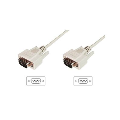 Digitus Datatransfer Anschlusskabel, -Sub9/St-D-Sub9/St,3m,