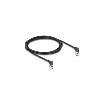 Delock DELOCK RJ45 Netzwerkkabel Cat.6A S/FTP Slim 90° 2m schwarz