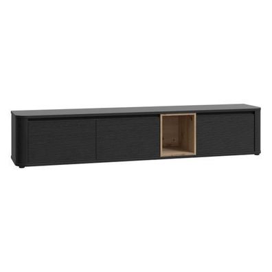 Fernsehschrank Breathtaker BTHTH141-Q194 Tv - Lowboard schwarz Eiche