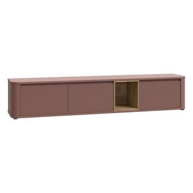 Fernsehschrank Breathtaker BTHTH141-Q191 Tv - Lowboard Terrakotta / Mauvella Eiche