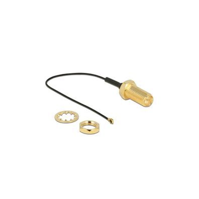 Delock DELOCK HF Kabel RP-SMA -> MHF Bu/St 0.10m zum Einbau