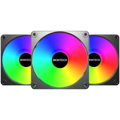 Montech Gf120R V2 Argb 3 In 1 Pack Black