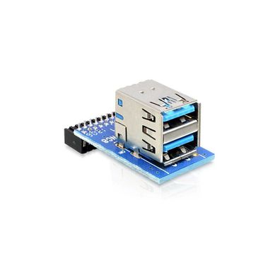 Delock DELOCK USB3.0 Adapter Pinheader -> 2x A Bu/Bu horizon