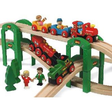 BRIO World Stapelbares BrÃ #188; kensystem, Bahn (grÃ #188; / /raun)