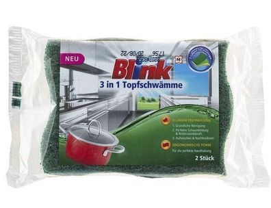 Bink Premium Geschirrschwaemme, 2er-Pack - Perfekte Reinigungsloesungen fuer makell