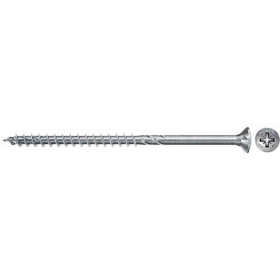 Spanplattenschraube Power-Fast II 6,0x300 Senkkopf (50 Stück, Teilgewinde, verzinkt)