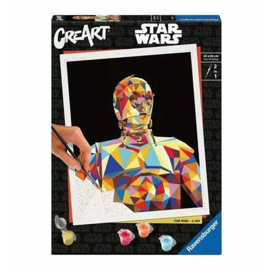 Star Wars CreArt Malen nach Zahlen Malset C-3PO 24 x 30 cm