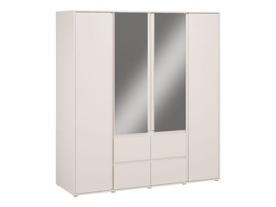 Kleiderschrank 178 cm LISSON LSQS845M-U60 mit Spiegel Sandbeige