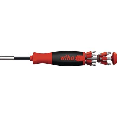 Schraubendreher mit Bit Magazin LiftUp 25, 1/4" (schwarz/rot, 13-teilig, magnetisch)