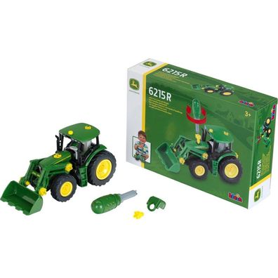 Theo Klein John Deere-Traktor mit Frontlader und Gewicht, Spielfahrzeug (grün)