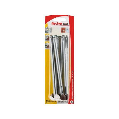 fischer Fensterrahmendübel F 10 M 152 (silber, 6 Stück, mit Schraube)