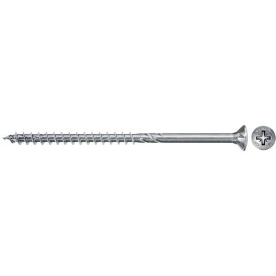 Spanplattenschraube Power-Fast II 6,0x50 Senkkopf (30 Stück, Teilgewinde, verzinkt)