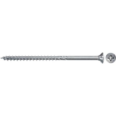 Spanplattenschraube Power-Fast II 6,0x80 Senkkopf (30 Stück, Teilgewinde, verzinkt)