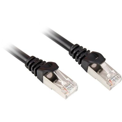 Patchkabel RJ45 Cat.6 SFTP (schwarz, 5 Meter)