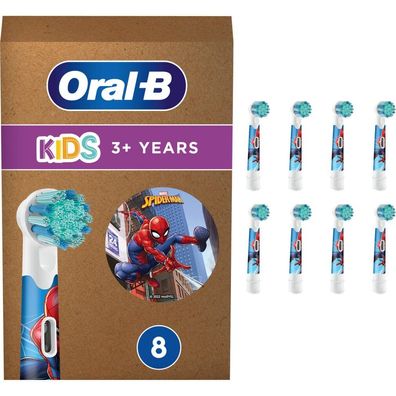 Oral-B Kids Spiderman 8er (weiß, Frustfreie Verpackung)