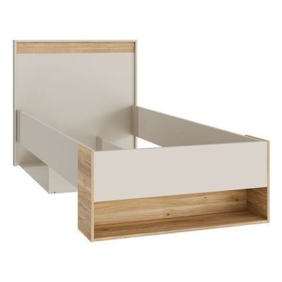 Bettgestelle Wexlin WEXL1092-M820 Bett 90x200 cm mit Schublade - Sandbeige