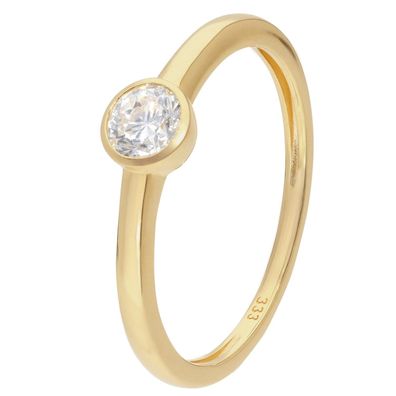 GLIZZ Schmuck Damenring mit Lab Grown Diamant 0,25 ct. Gold 333 Brillantring GL1462