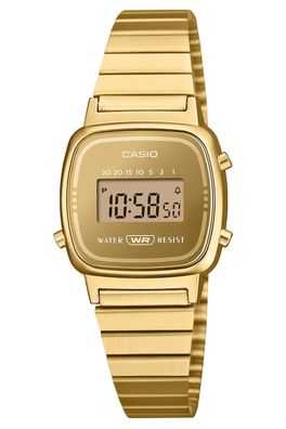 Casio Damenarmbanduhr Digital mini Collection Goldfarben LA670WEGS-9AEF