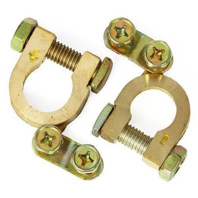 Rosfix Batterieklemmen Set – Messing 600A | für 6V/12V Akkus