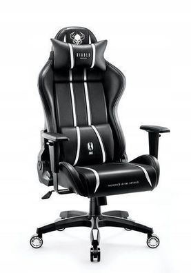 Diablo X-One 2.0 Gaming Stuhl Bürostuhl Schreibtischstuhl Schwarz-Weiß, Normal