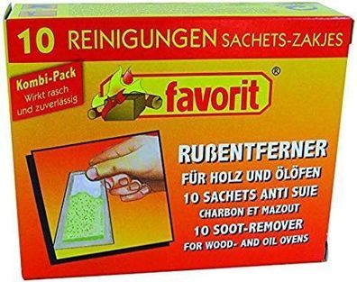 Favorit 1268 Hochleistungs-Entrusser für Kamin, Kachel- und Ölofen, 10-er Beutel