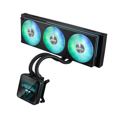 ASUS PRIME SLC II 360 ARGB LCD Prozessor All-in-One-Flüssigkeitskühler 12 cm Schwarz