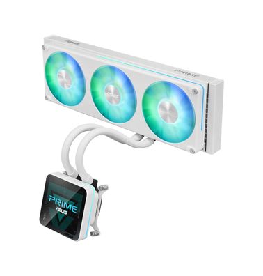 ASUS PRIME SLC II 360 ARGB LCD WHT Prozessor All-in-One-Flüssigkeitskühler 12 cm Weiß