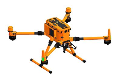 DJI M350 - Skin - Design: Neon Orange - Individualisierbar