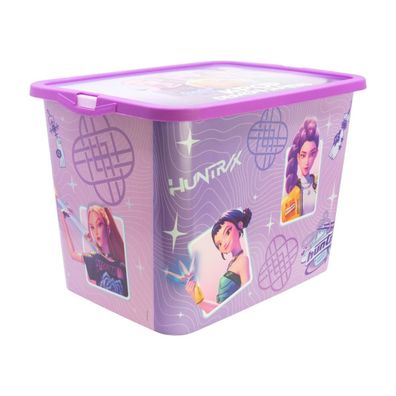 KPop Huntrix Aufbewahrungsbox 23 L Klickbox Ordnungsbox Violet für Kinderzimmer