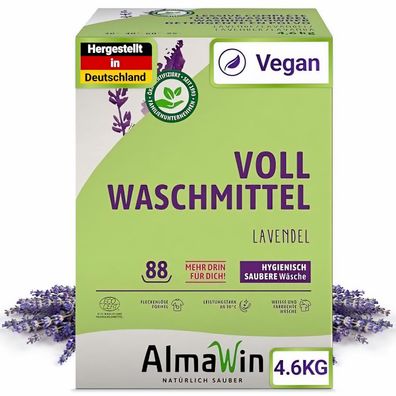 AlmaWin Vollwaschmittel Pulver Lavendel 4,6kg - 4.6kg