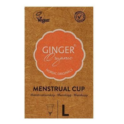 Ginger Organic Menstruationstasse Größe L - Umweltfreundliche Periodenpflege für