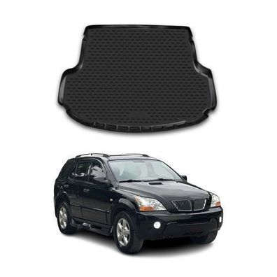 Kofferraummatte Kofferraumwanne für Kia Sorento 2011-2014 Gummi TPE Schwarz