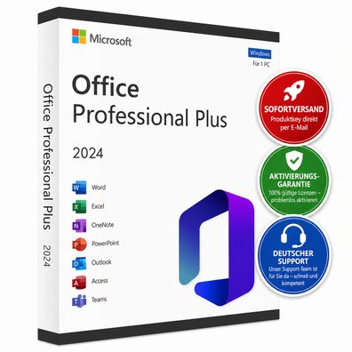 MS Office 2024 Professional Plus | Sofortversand | Download | Vollversion
