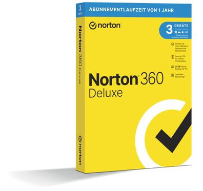 Norton NO SUB 360 Deluxe | 3 PC | 1 Jahr | KEY / ESD