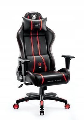 Diablo X-One 2.0 Gaming Stuhl Bürostuhl Schreibtischstuhl Rot Normal