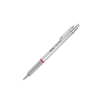 rotring Rapid Pro Kugelschreiber Chrom mit Mine M-Blau