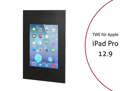TabLines TWE033B Tablet Wandeinbau für Apple iPad Pro 12.9 (1./2. Gen.) DS, schw