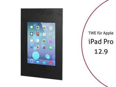 TabLines TWE032B Tablet Wandeinbau für Apple iPad Pro 12.9 (1./2. Gen.) , schwar